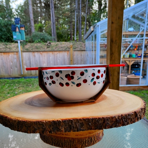 Ceramic Bowl + Chopsticks by Ciroa - Picture 1 of 3